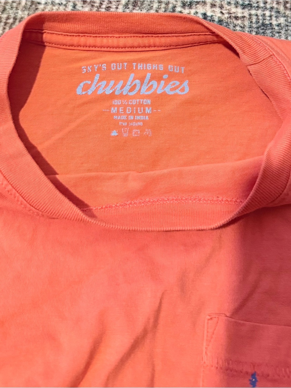 Chubbies Coral Houseboat Graphic Tee - "Sky's Out Thighs Out" - Picture 3 of 3
